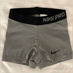 Nike Pro Women's Dri-Fit Grey Bike Shorts